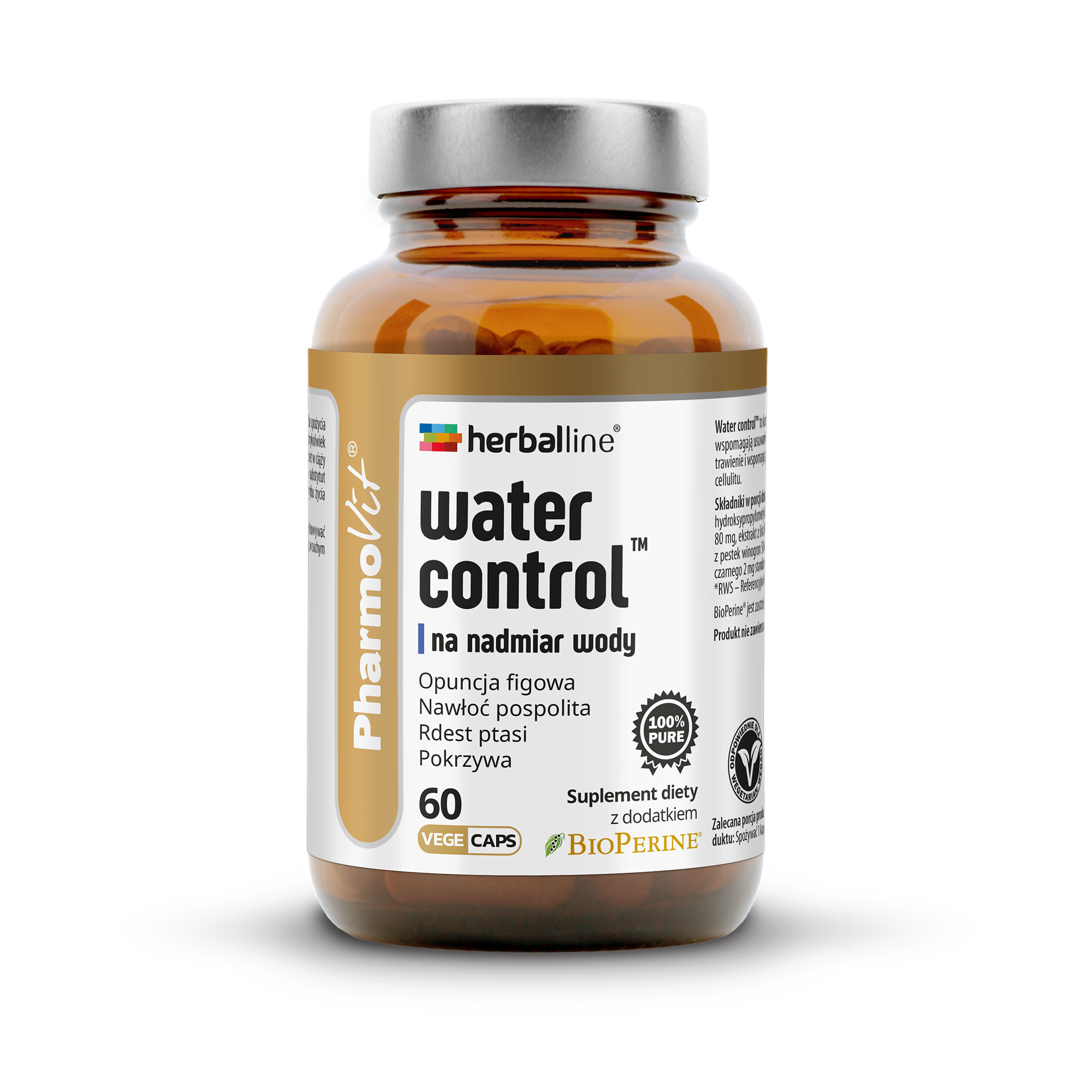 Pharmovit Water Control na nadmiar wody, kapsułki, 60 sztuk zdjęcie