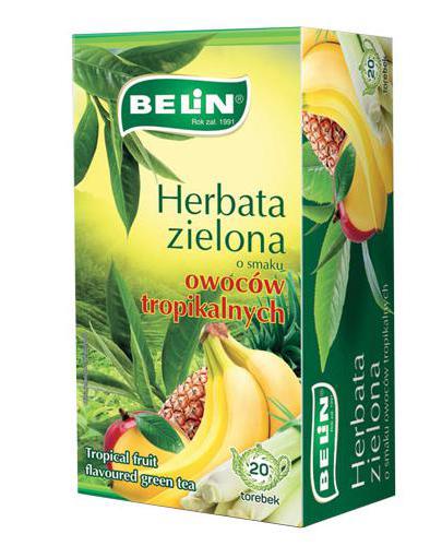 Belin Herbata zielona o smaku owoców tropikalnych, 20 x 1,75 g zdjęcie