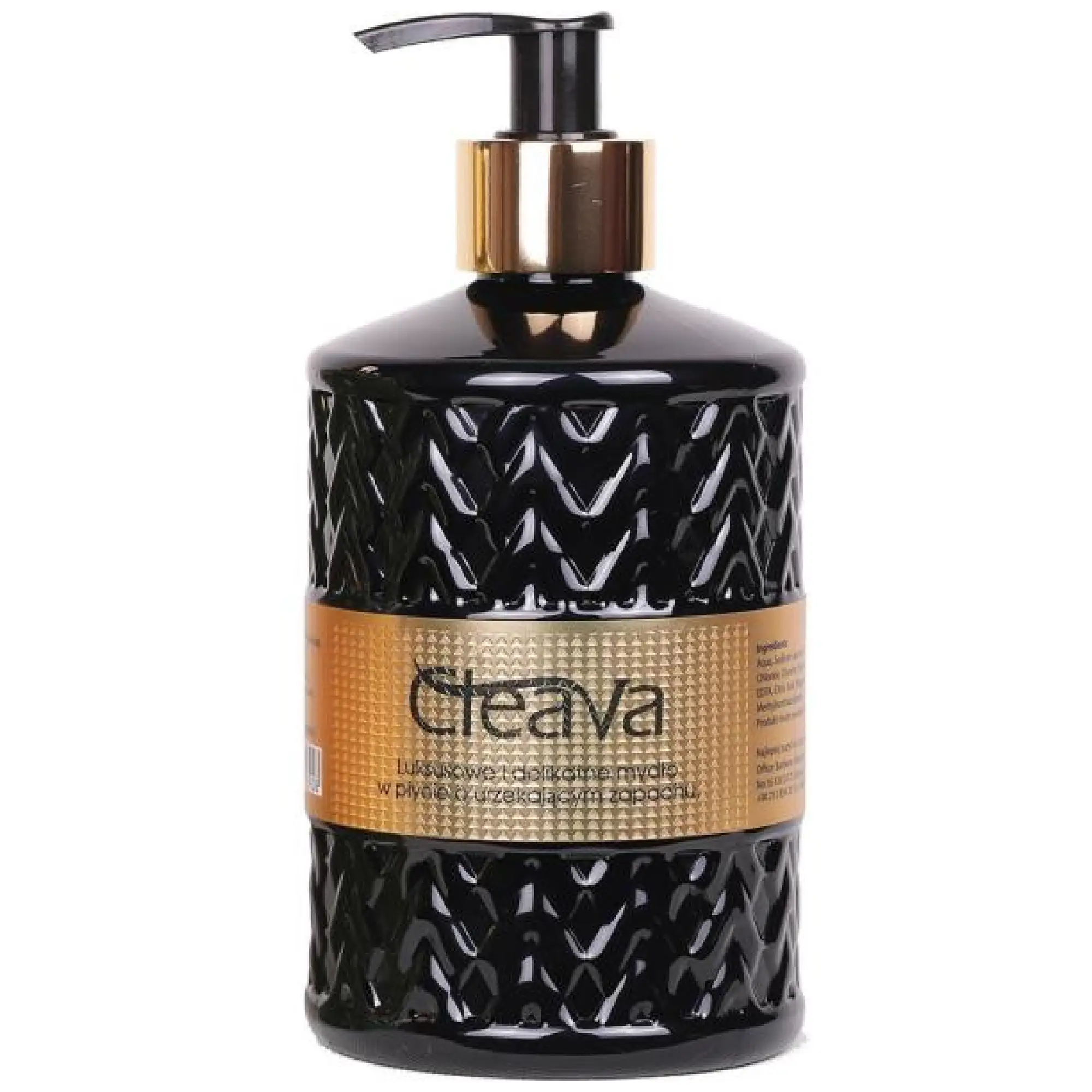 Cleava Gold, Kremowe mydło Głęboka czerń, 500 ml zdjęcie