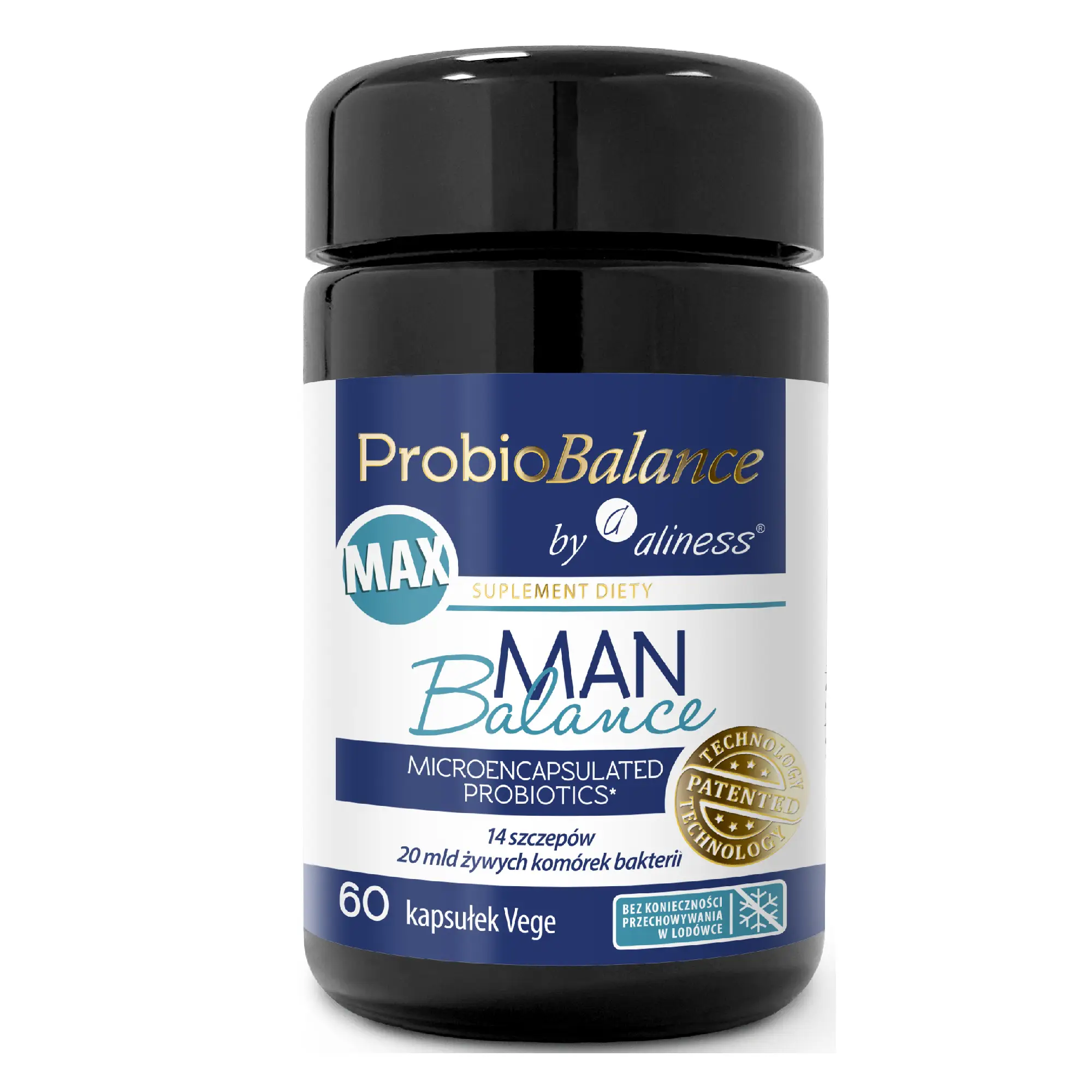 ProbioBalance, Man Balance Max 20 mld., kapsułki vege, 60 sztuk zdjęcie