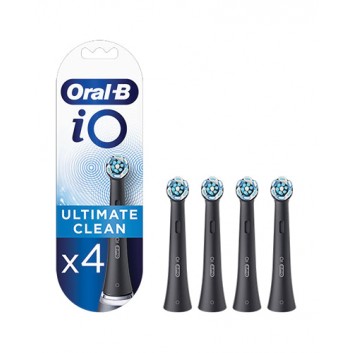 Oral-B iO Ultimate Clean Black Końcówki do szczoteczki elektrycznej, 4 sztuki