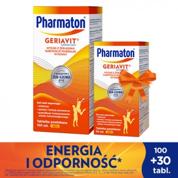 Pharmaton Geriavit 130 tabletek (100+30) [ZESTAW]