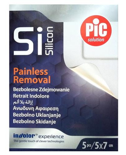 Pic SiSilicon Pooperacyjny Plaster silikonowy 5x7cm z włókniny z technologią silikonową, 5 szt. zdjęcie