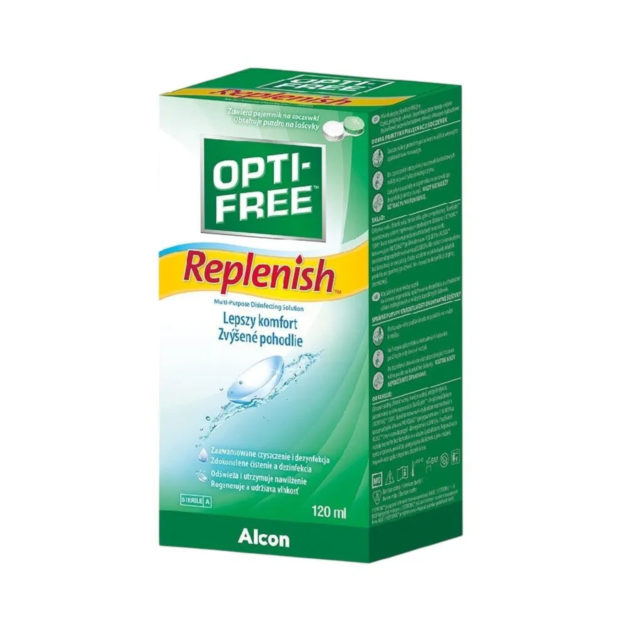 Opti-Free Replenish Wielofunkcyjny płyn do soczewek, 120 ml zdjęcie