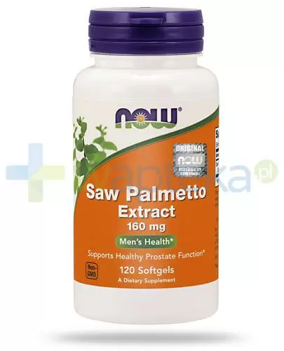 Now Saw Palmetto Extract 160 mg - 120 kaps. - cena, opinie, właściwości zdjęcie