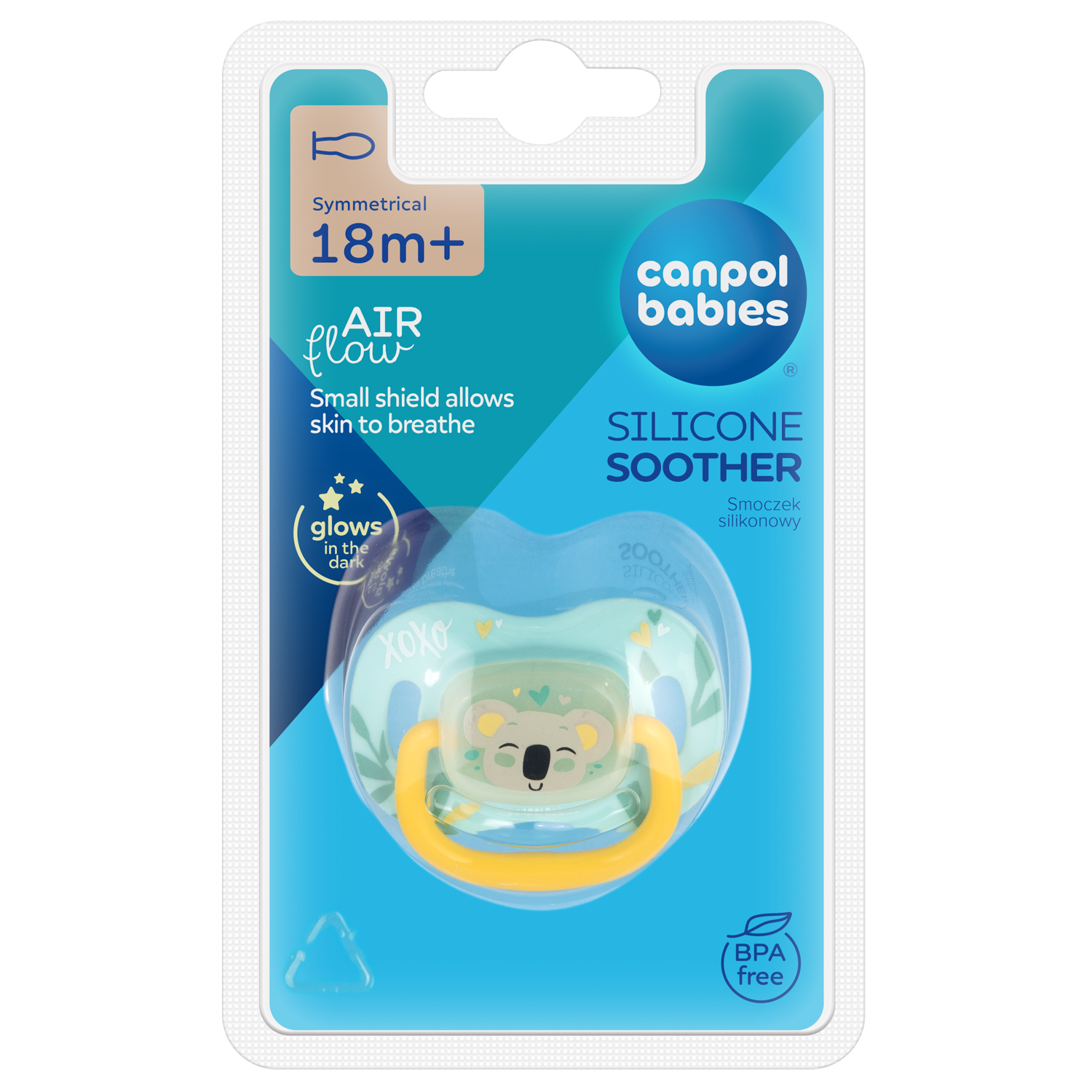 Canpol babies Smoczek silikonowy 18+m Exotic koala, 1 sztuka