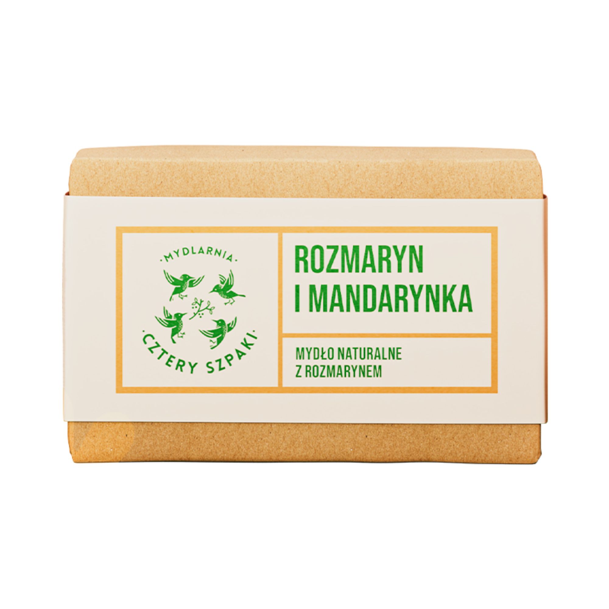 Mydlarnia Cztery Szpaki, Rozmaryn i Mandarynka, Mydło naturalne z rozmarynem, 110 g zdjęcie