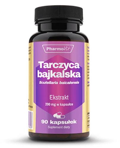PHARMOVIT Tarczyca bajkalska Ekstrakt 4:1 - 90 kaps - cena, opinie, właściwości  zdjęcie