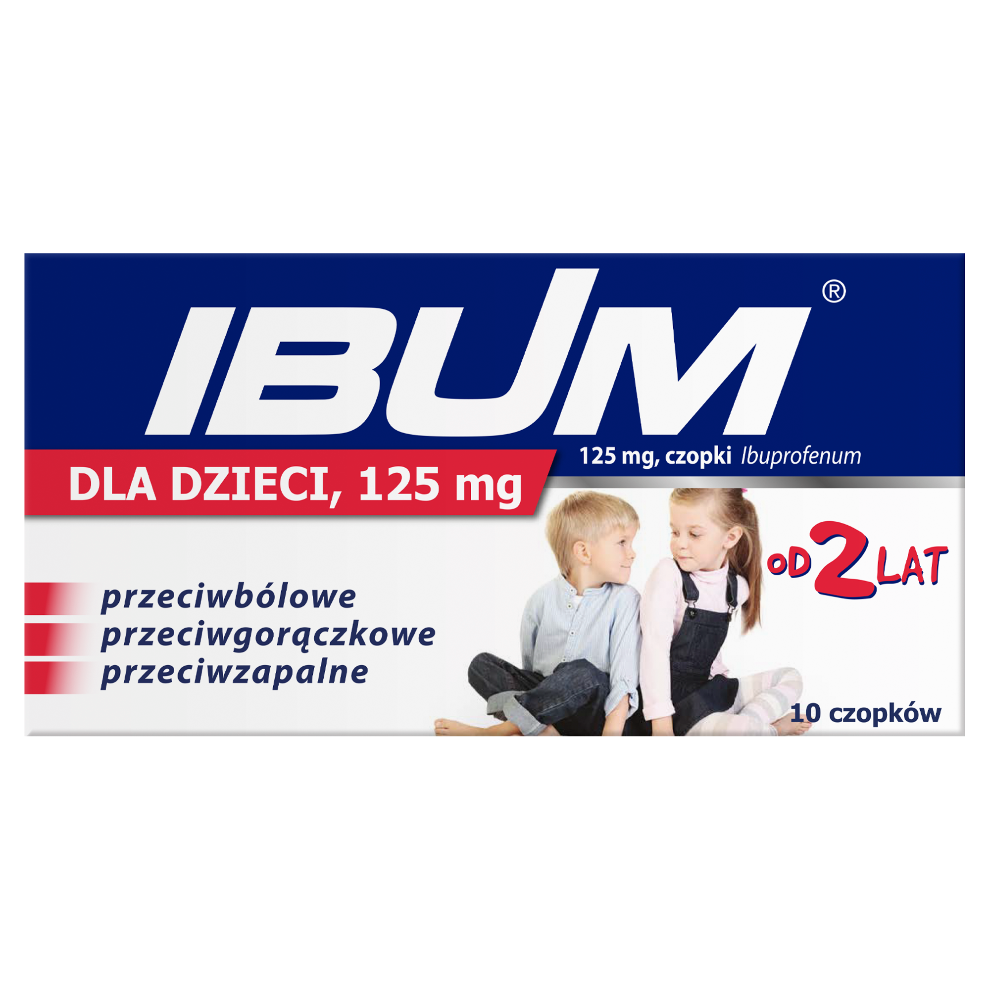 Ibum 125mg dla dzieci 10 czopków  zdjęcie