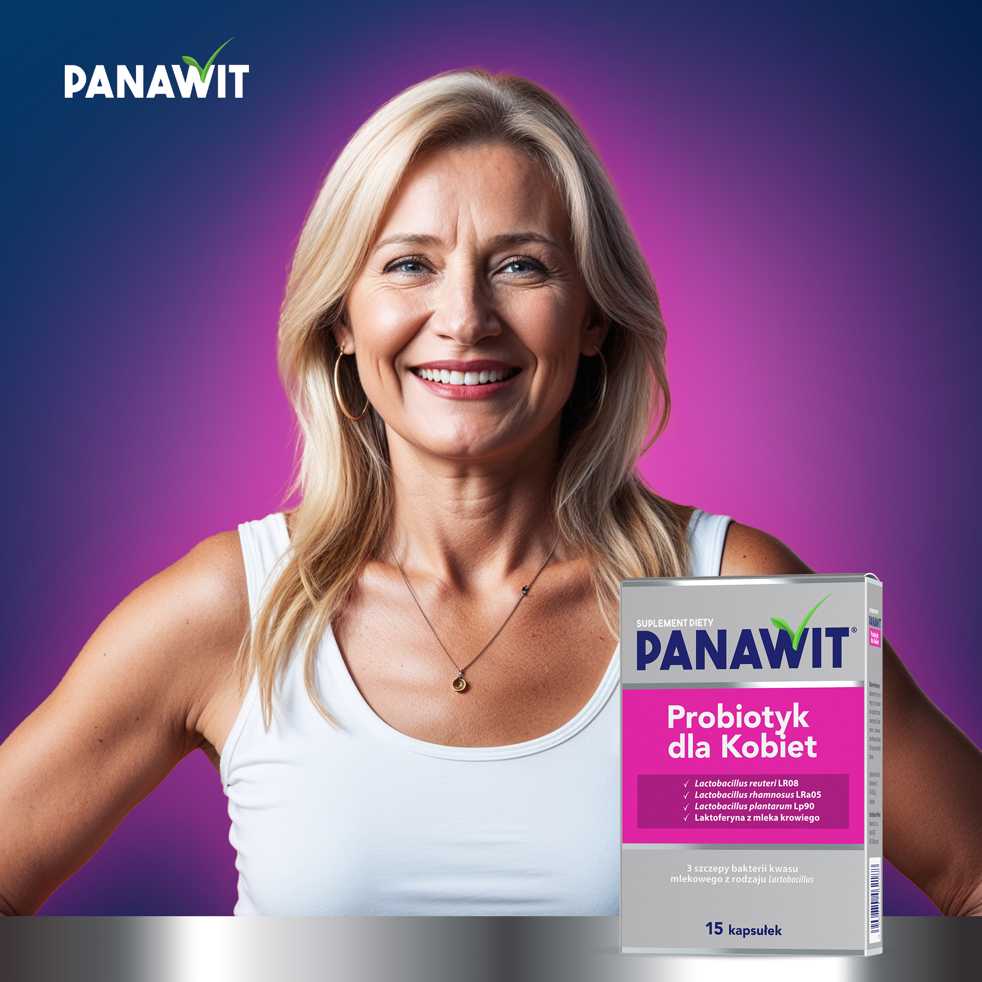 Panawit, Probiotyk dla Kobiet, kapsułki, 3 x 15 sztuk