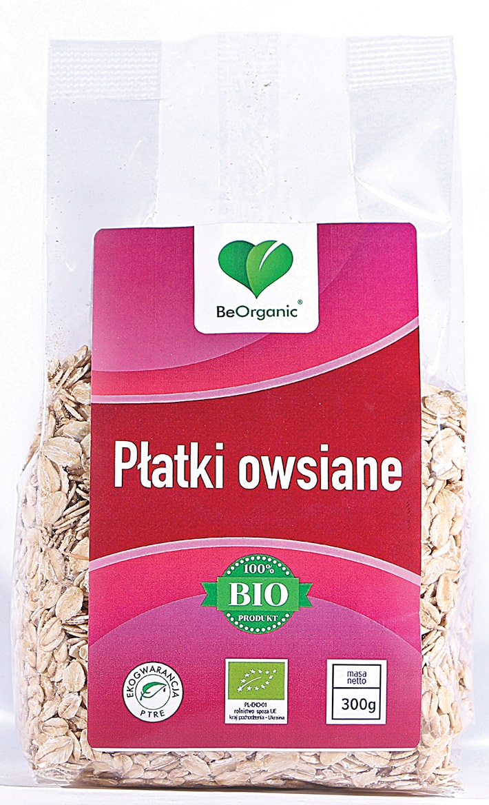BeOrganic, Płatki owsiane Eko, 300 g zdjęcie