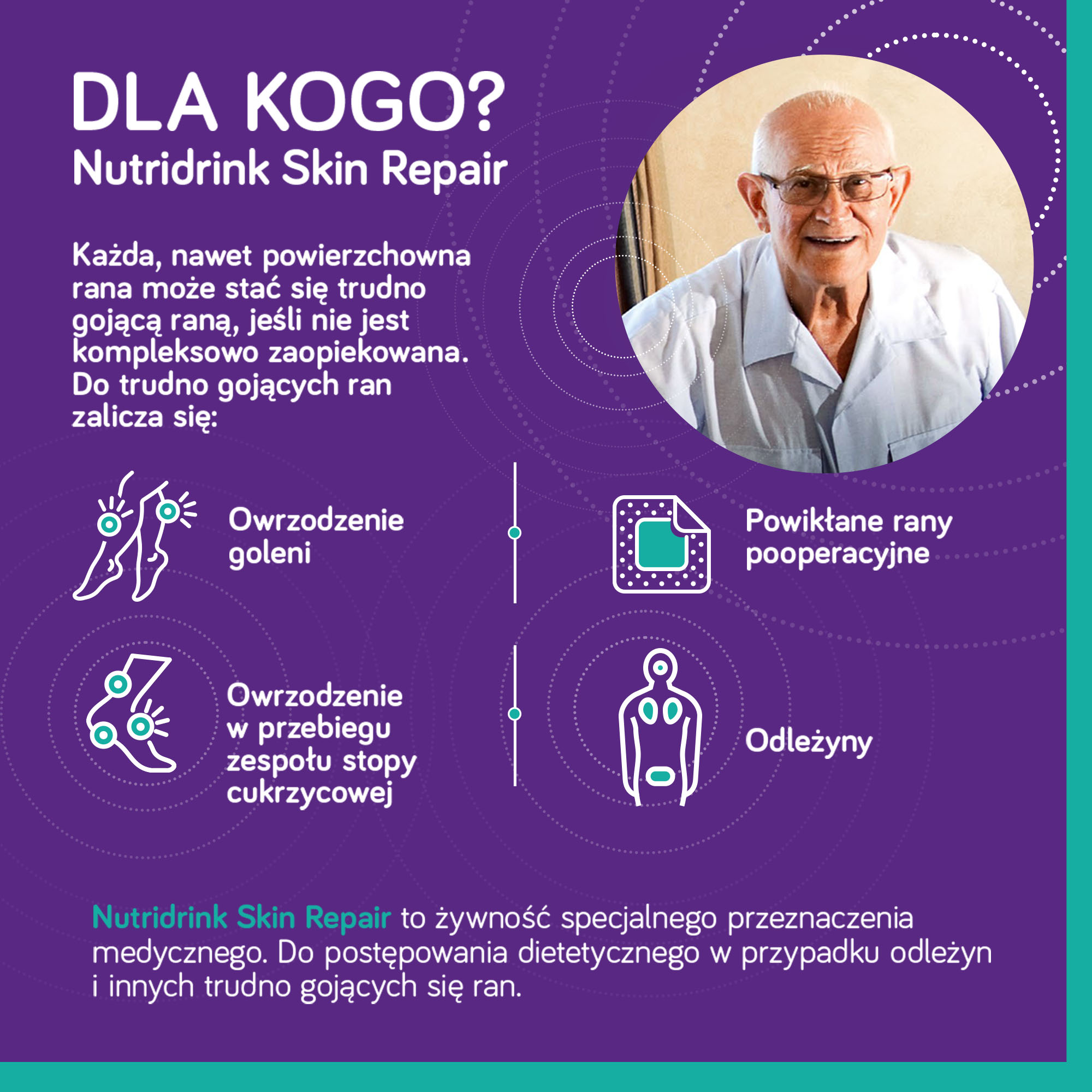 Nutridrink Skin Repair, o smaku waniliowym, 4 x 200 ml