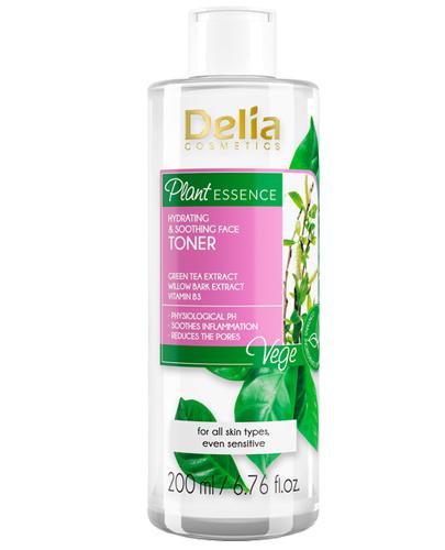 Delia Cosmetics Plant Essence Nawilżająco - łagodzący tonik do twarzy - 200 ml - cena, opinie, wskazania zdjęcie