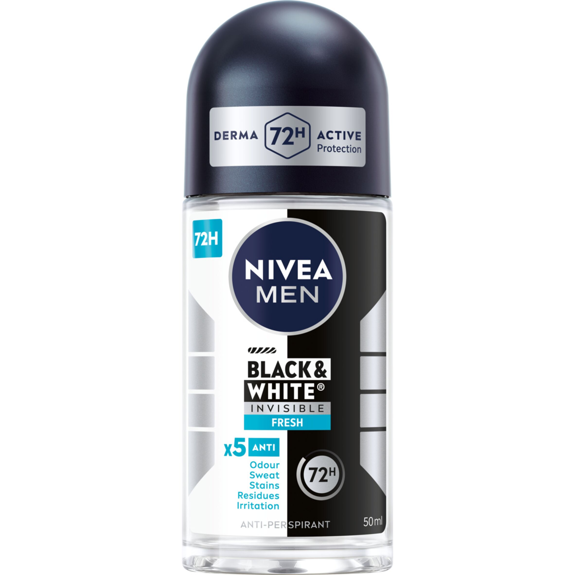 Nivea Men Black&White Invisible Fresh antyperspirant w kulce 50 ml zdjęcie