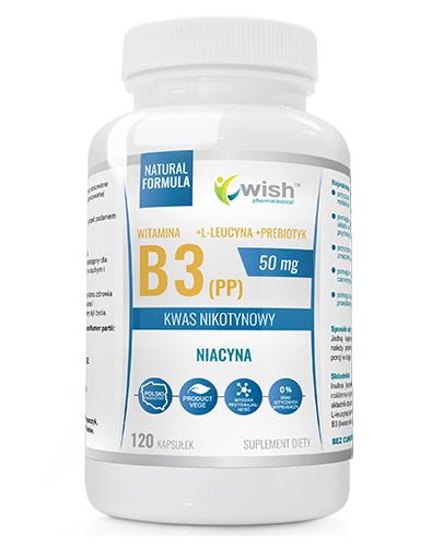 Wish Niacyna B3 50 mg - 120 kaps. - cena, opinie, wskazania zdjęcie