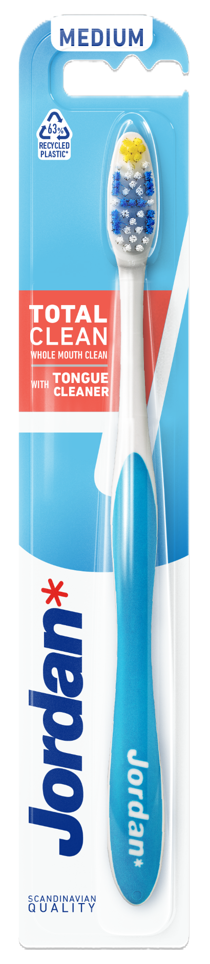 Jordan Total Clean Medium szczotka do zębów średnia 1 sztuka zdjęcie