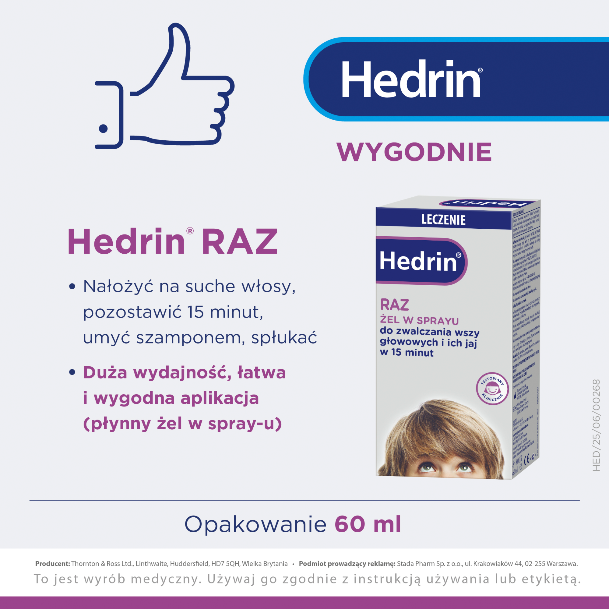 Hedrin Raz żel, spray 60 ml