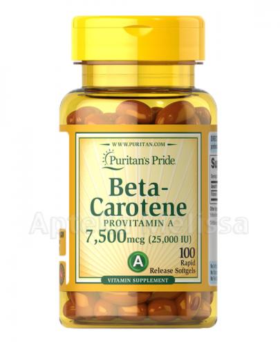 PURITAN`S PRIDE BETA-CAROTENE 25000 IU - 100 kaps. zdjęcie
