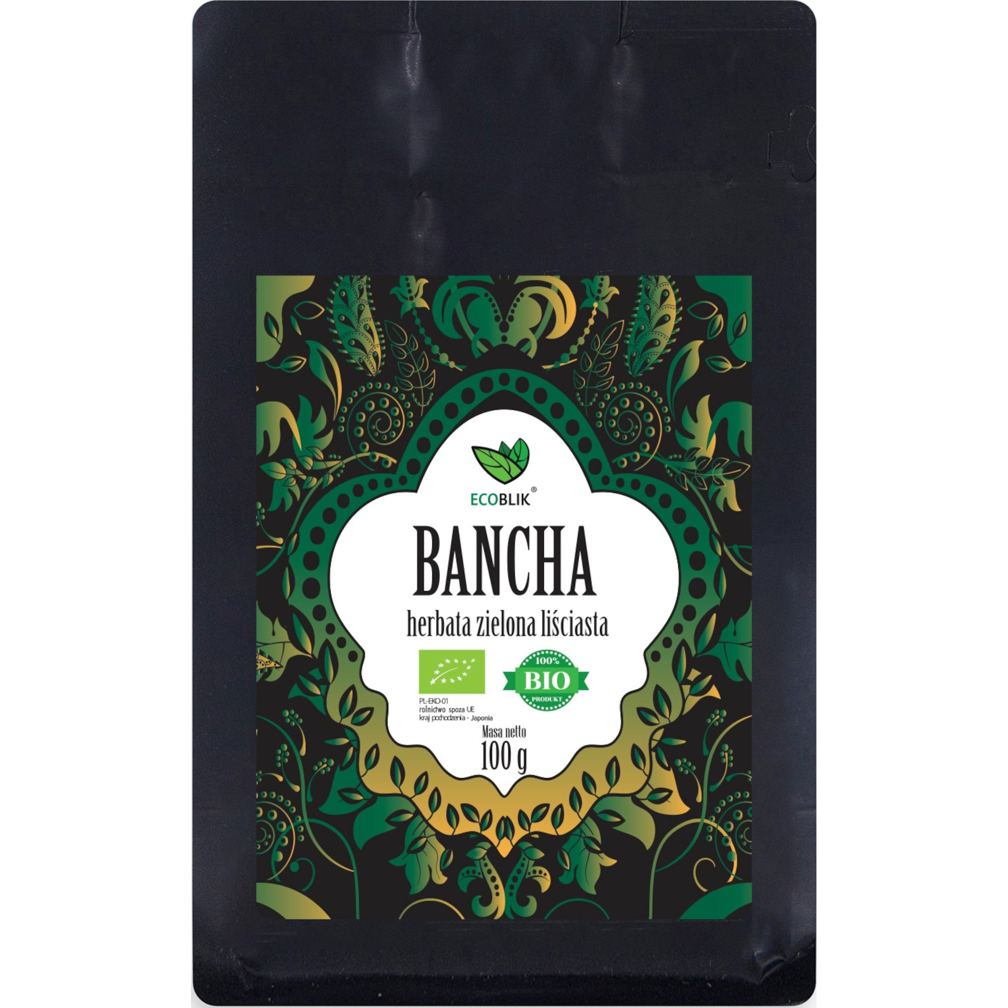 Ecoblik, Herbata Bancha zielona Eko, 100 g zdjęcie