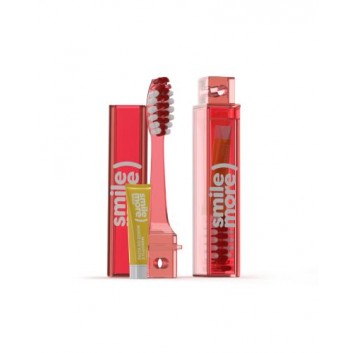 Hiskin Szczoteczka z pastą do zębów Travel Set, 1 sztuka [ZESTAW] 