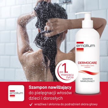 Emolium Dermocare, szampon nawilżający, 400 ml