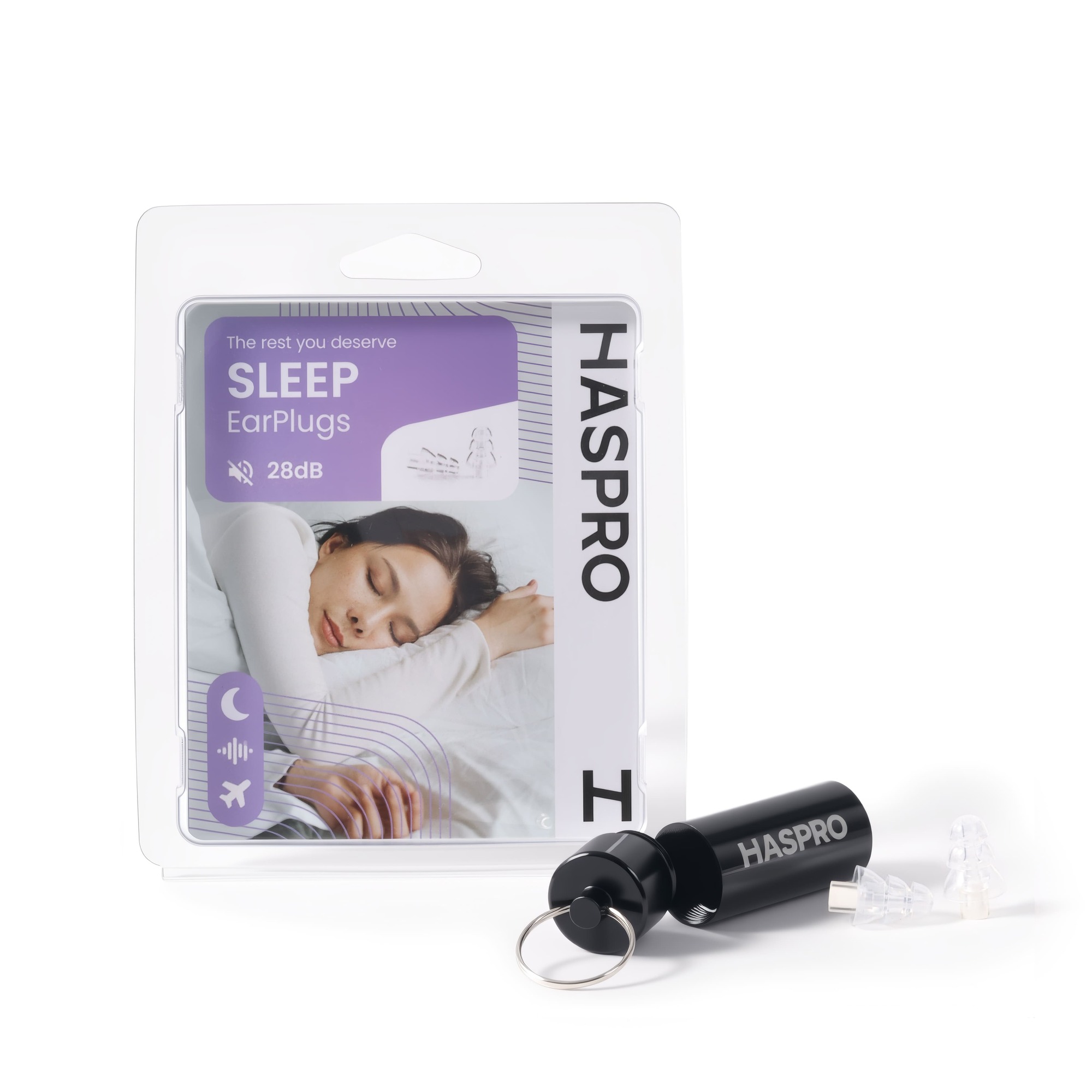 Zatyczki do uszu wielorazowe Haspro Sleep EarPlugs 1 para zdjęcie