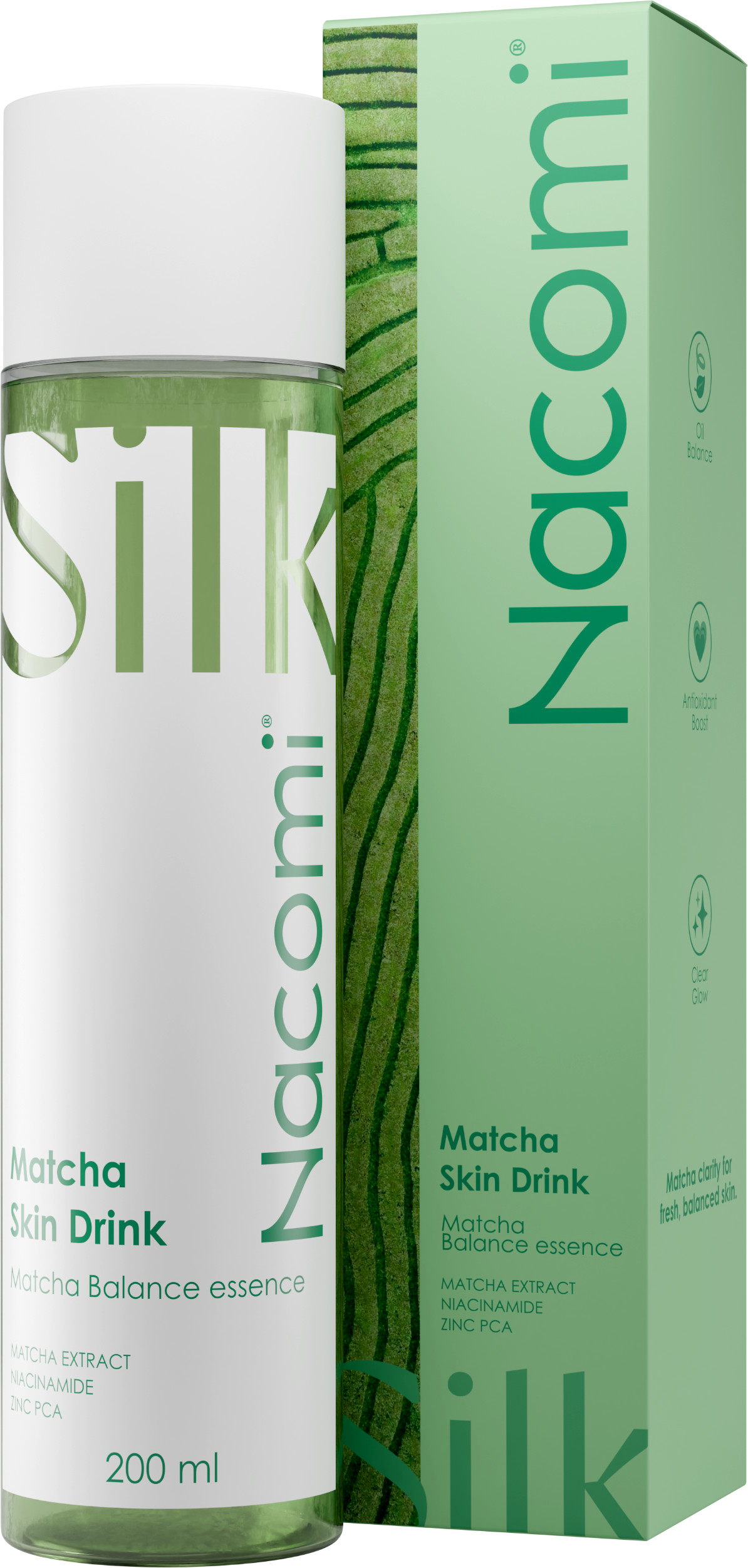 Nacomi Matcha Skin Drink-Fresh Balance Essence, 200 ml zdjęcie
