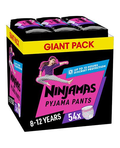 Pampers Ninjamas Dziewczynka Pieluchomajtki 8-12 lat, 54 sztuki zdjęcie