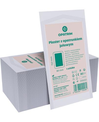 Opatrim Plaster z opatrunkiem jałowym 150 x 80 mm, 1 sztuka zdjęcie