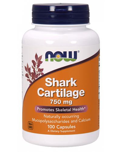 Now Foods Shark Cartilage 750 mg, 100 kaps., cena, opinie, stosowanie zdjęcie