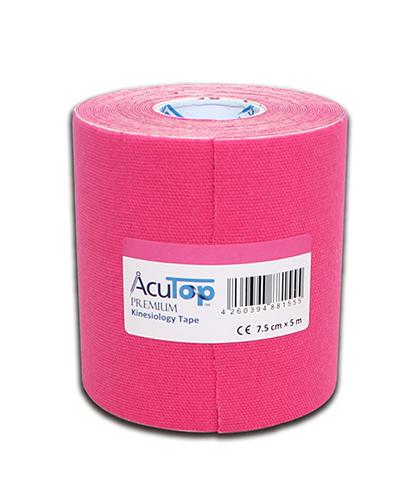 AcuTop Premium Kinesiology Tape 7,5 cm x 5 m różowy, 1 szt., cena, wskazania, właściwości zdjęcie