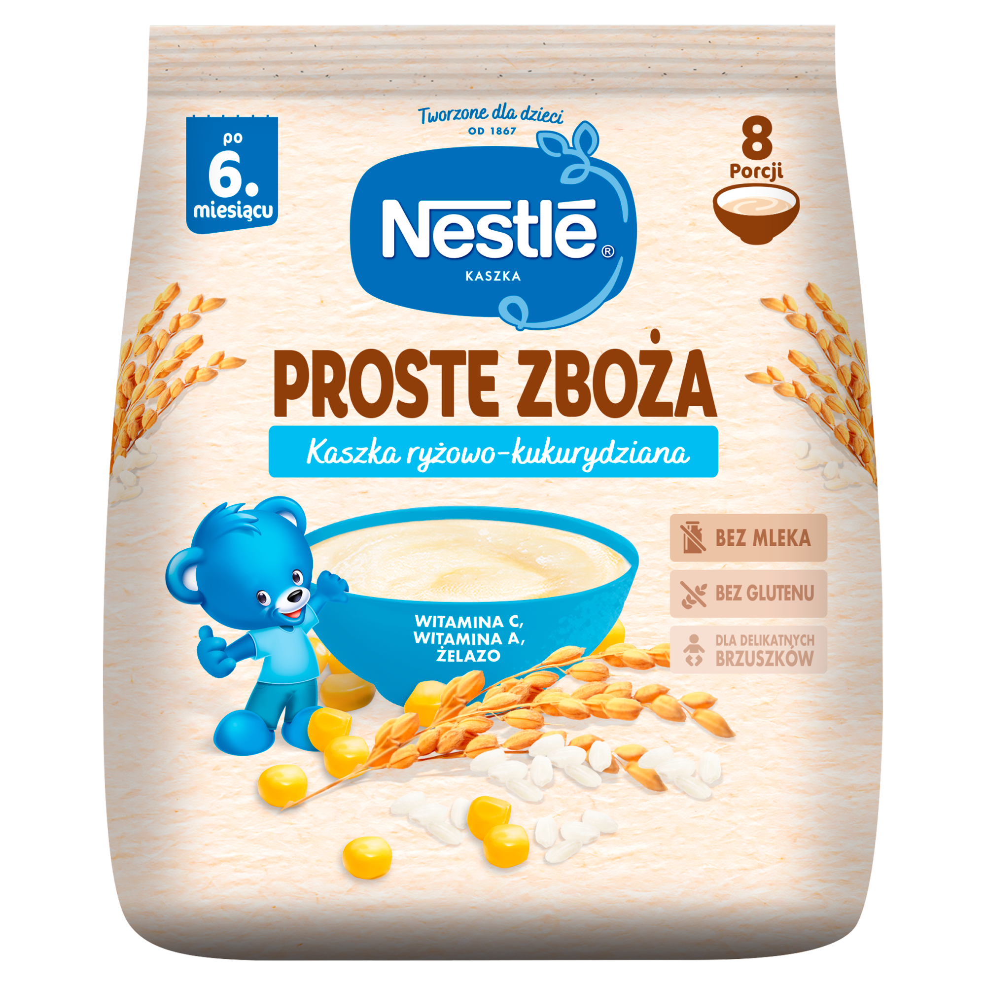 Nestlé Proste Zboża Kaszka ryżowo-kukurydziana po 6. miesiącu, 144 g zdjęcie