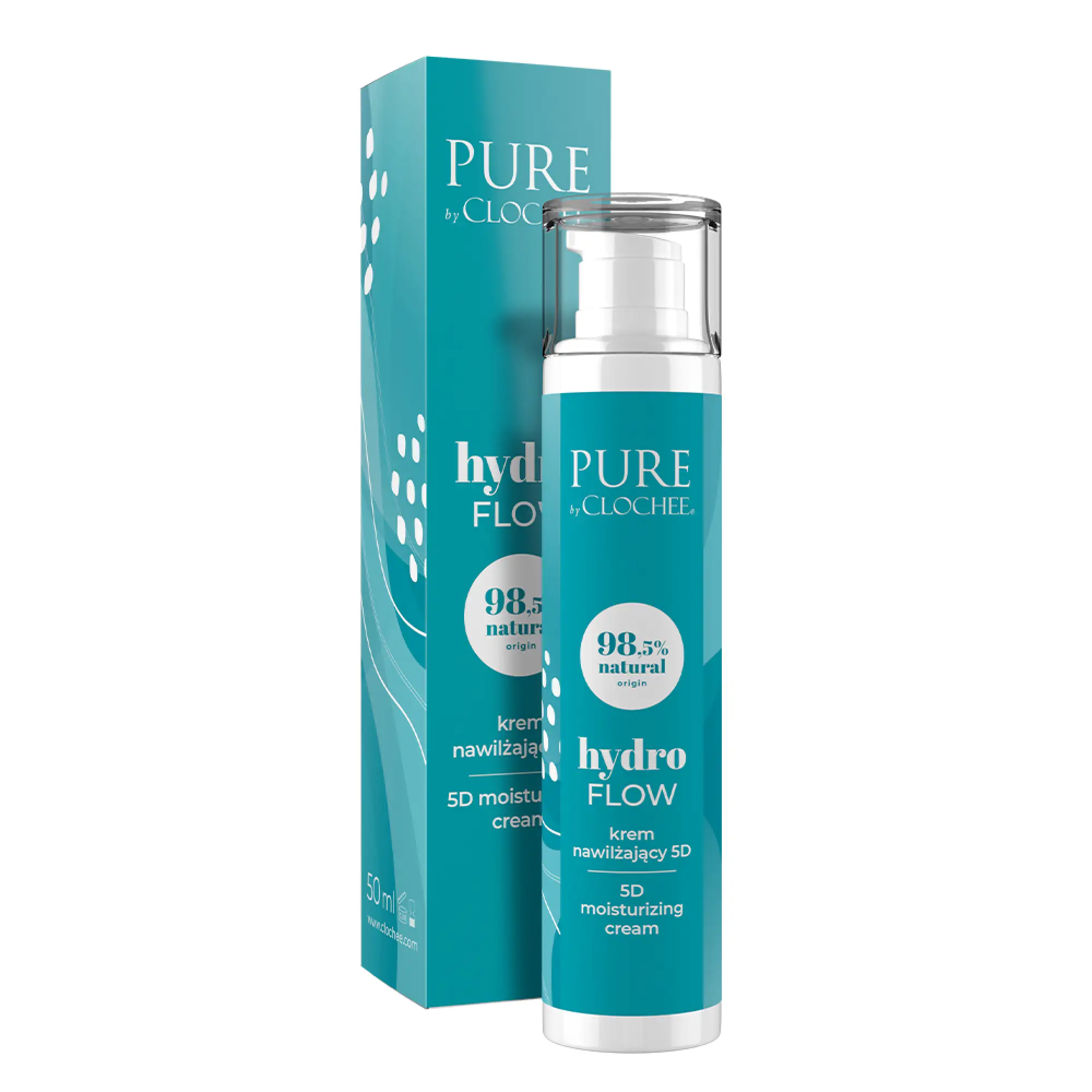 Clochee Pure Hydro Flow Krem nawilżający 5D, 50 ml