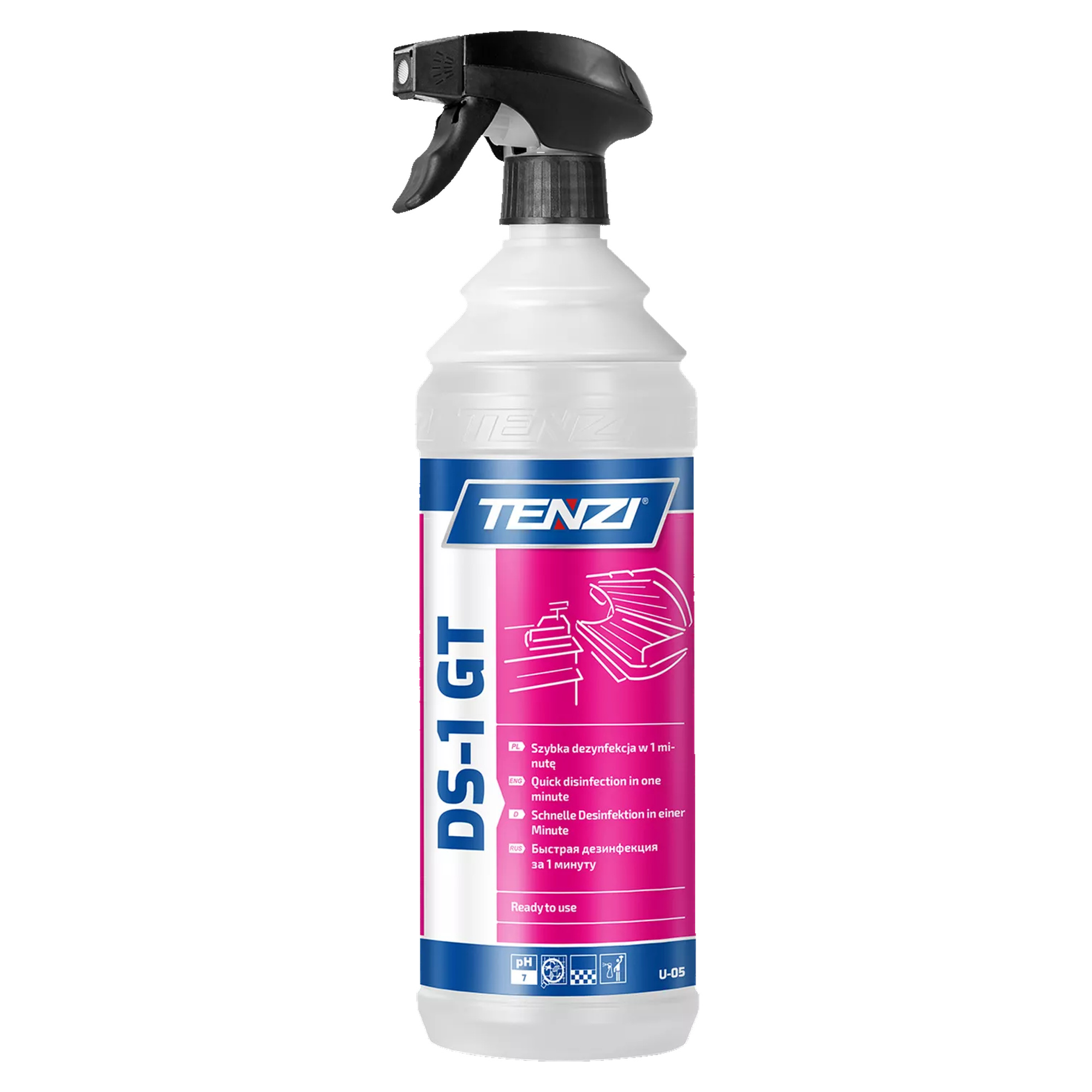 Tenzi DS1 GT Płyn do dezynfekcji powierzchni, 1 litr