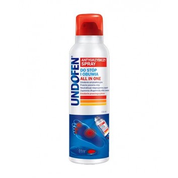 Undofen, aktywny spray do stóp i obuwia All in One, 150 ml