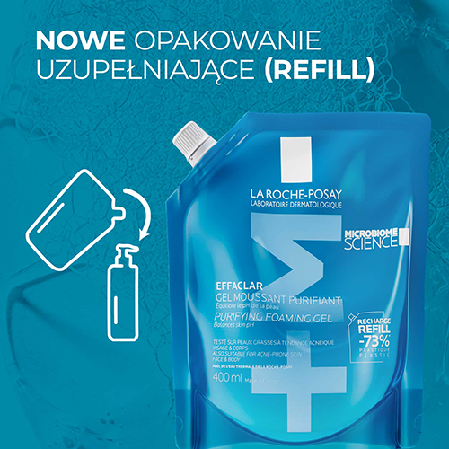 La Roche-Posay Effaclar, żel oczyszczający, 400 ml