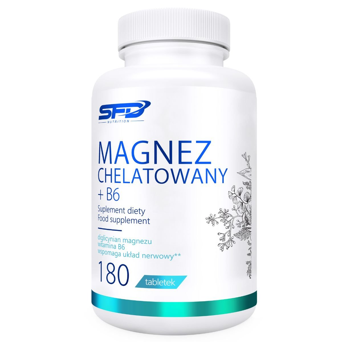 SFD Magnez Chelatowany + B6, tabletki, 180 sztuk zdjęcie