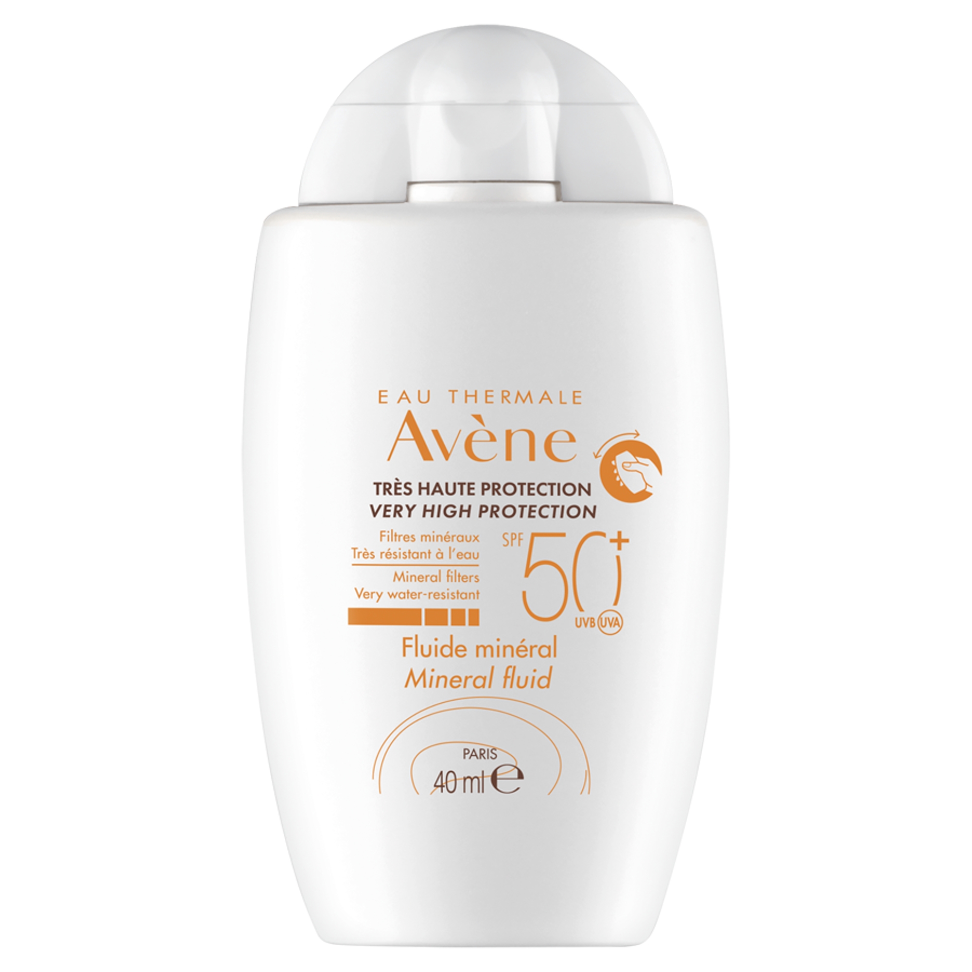 Avene, Fluid mineralny SPF 50+, 40 ml