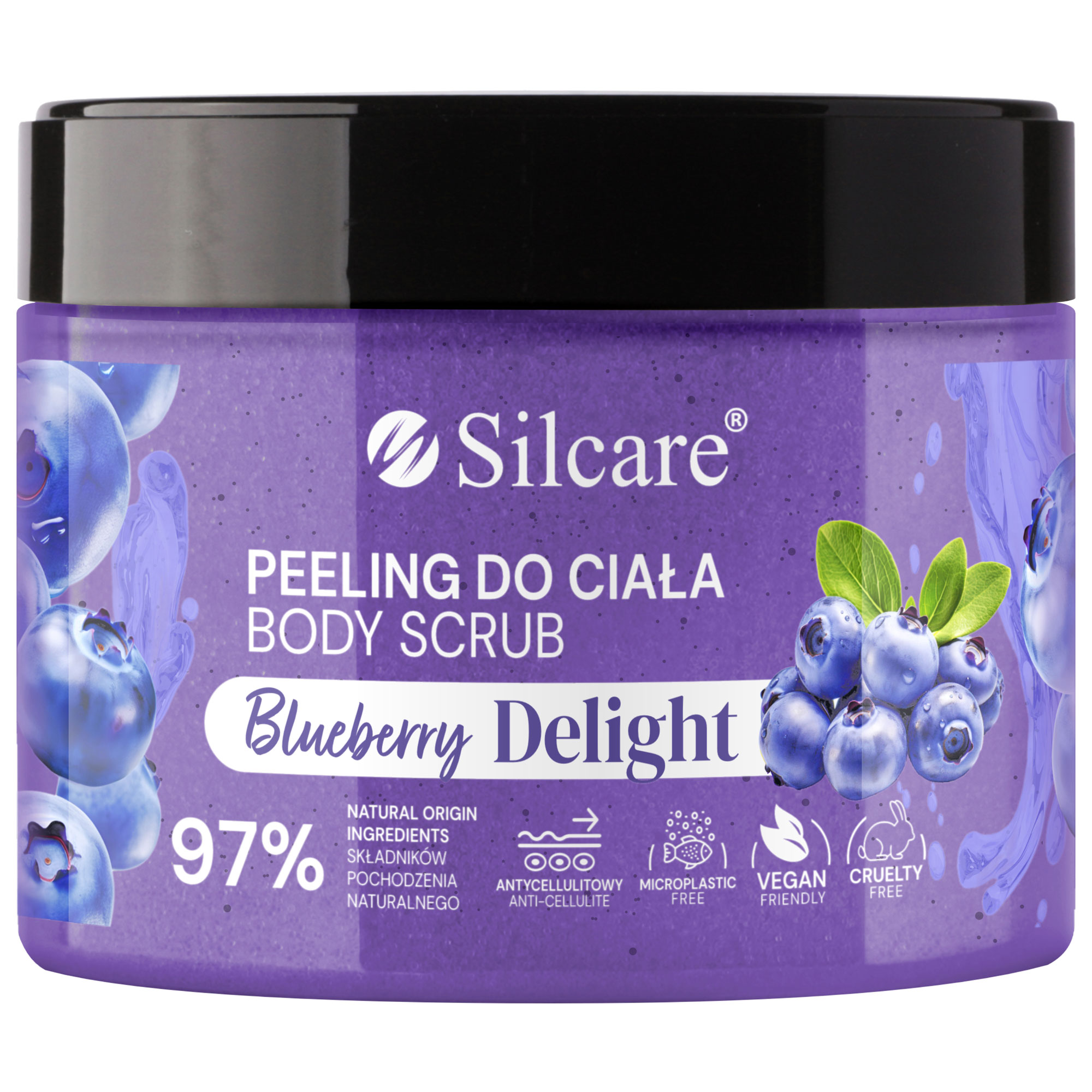 Silcare Scrub Body Blueberry Delight, peeling, 350 g zdjęcie