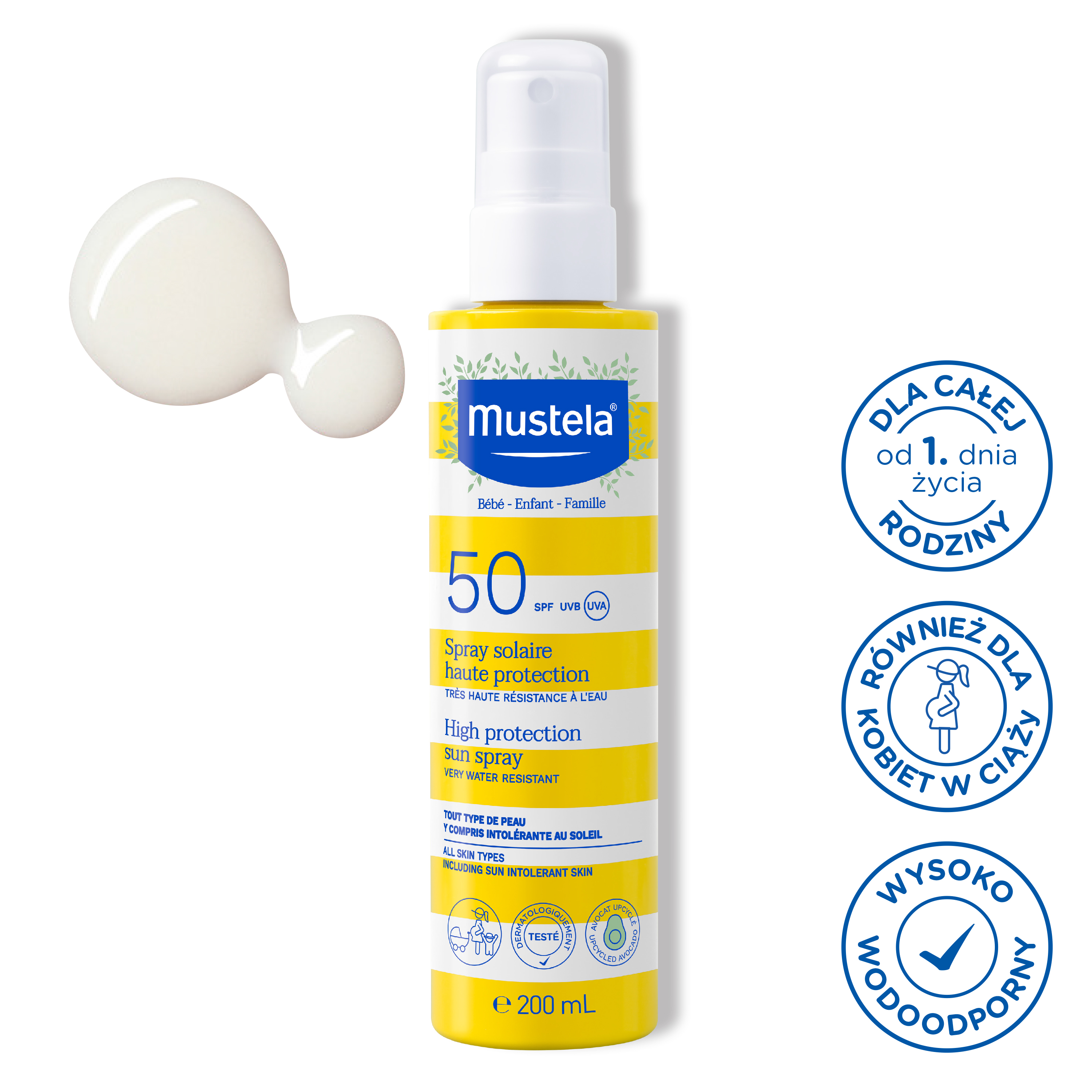 Mustela Sun Spray przeciwsłoneczny SPF50+ 200 ml