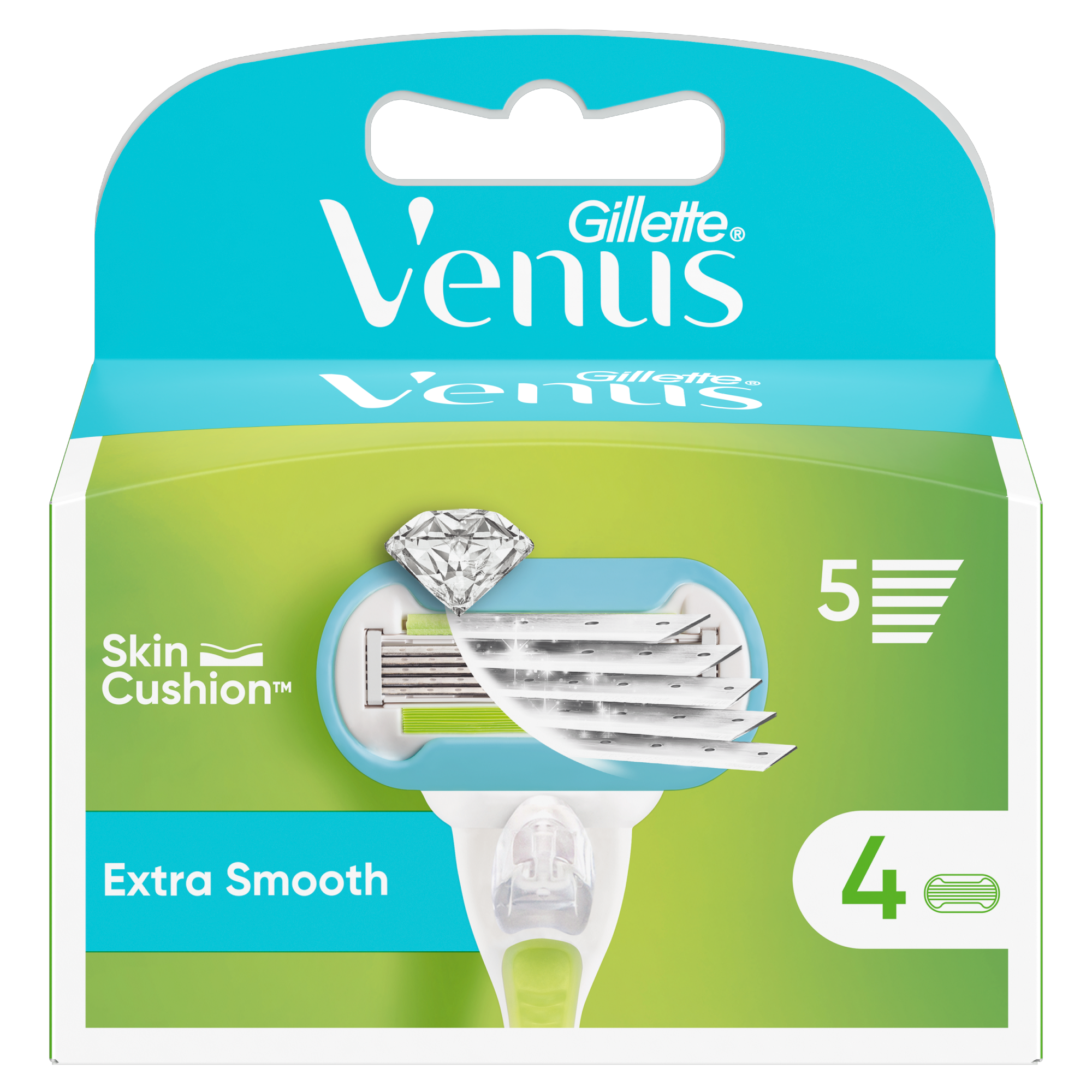 Gillette Venus Extra Smooth Wkład do maszynki do golenia, 4 sztuki zdjęcie