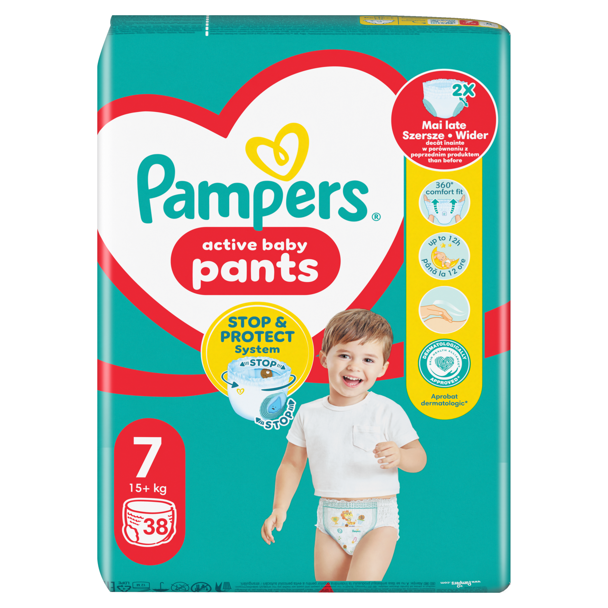 Pampers Pants 7 XXLarge Pieluchomajtki 17+ kg, 38 sztuk zdjęcie