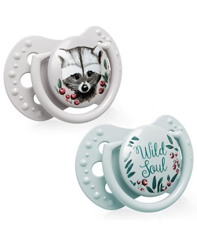Lovi Wild Soul Smoczek silikonowy dynamiczny 6 - 18 m 22/884, miętowo - szary, 2 sztuki zdjęcie