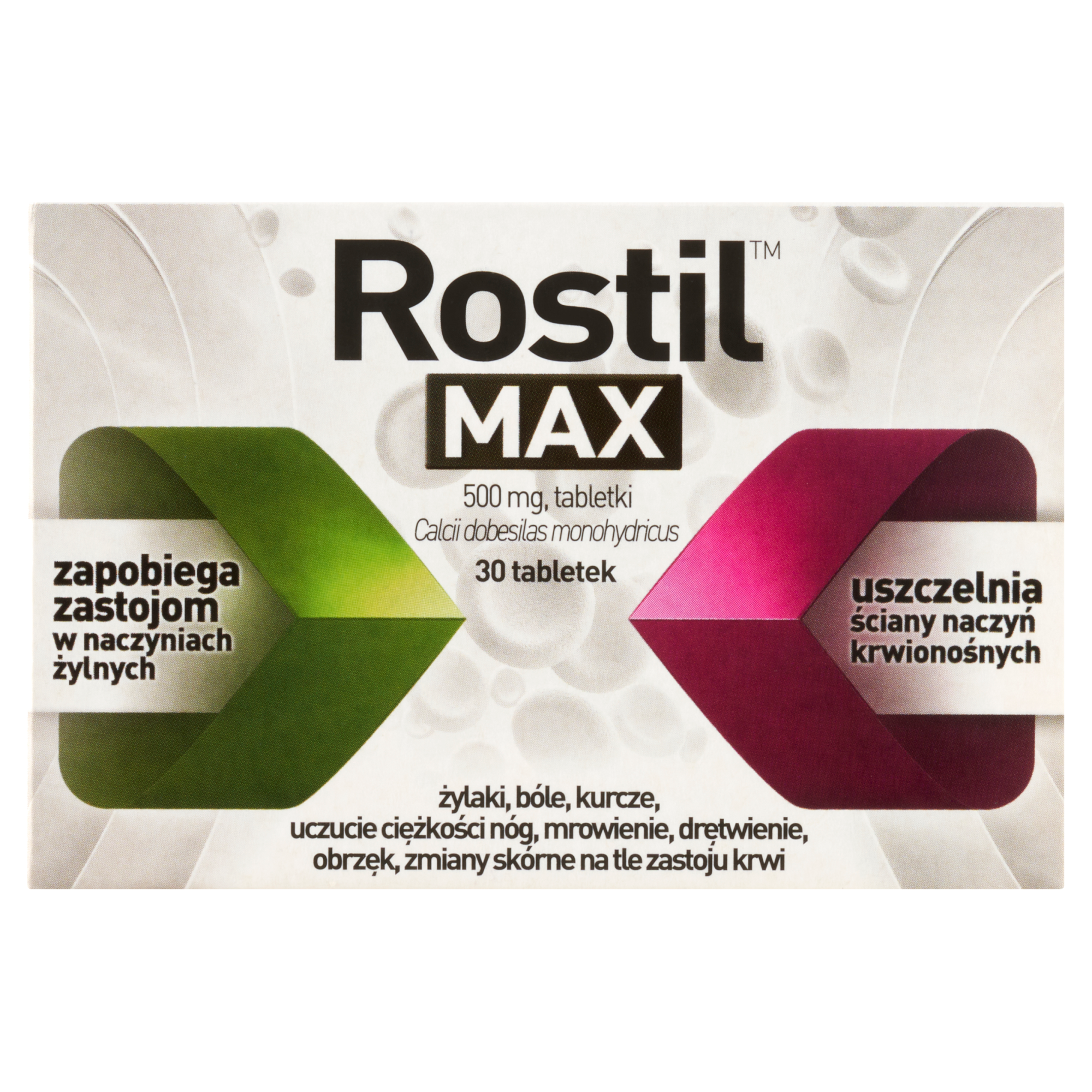 Rostil max, 500 mg, tabletki, 30 szuk zdjęcie