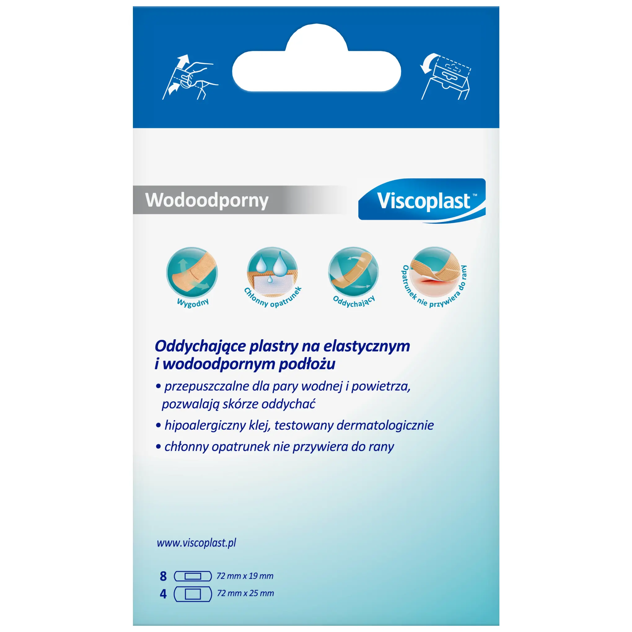 Viscoplast Wodoodporny plastry 12 sztuk