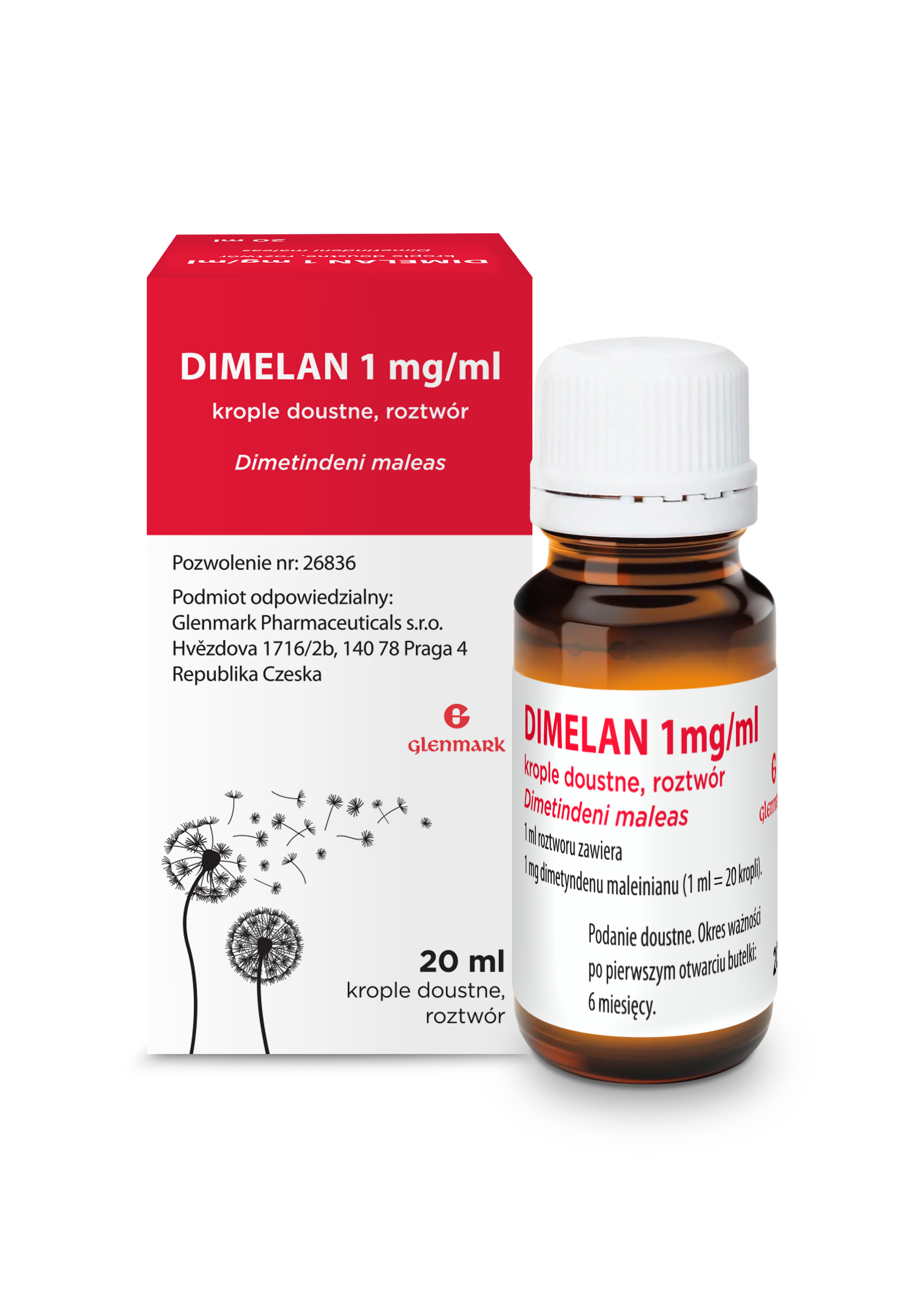 Dimelan, 1 mg/ml, krople doustne, 20 ml zdjęcie