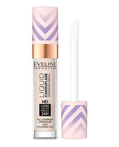 Eveline Korektor kamuflujący do twarzy z kwasem hialuronowym wodoodporny  01 light porcelain, 7,5 ml, cena, opinie, właściwości zdjęcie