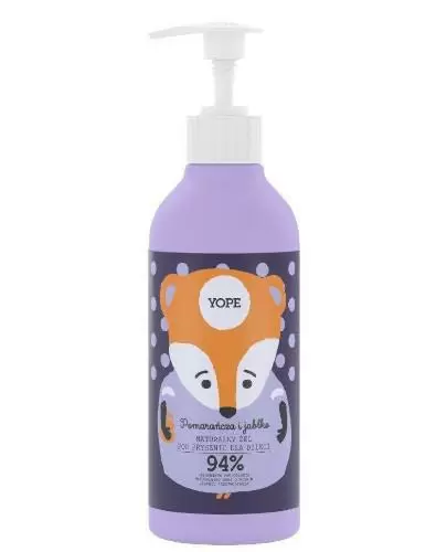 Yope naturalny żel pod prysznic dla dzieci pomarańcza i jabłko 400 ml zdjęcie