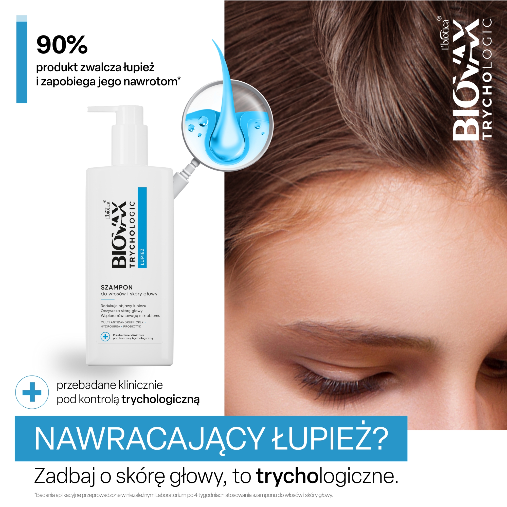 Biovax Trychologic łupież, Szampon do włosów i skóry głowy, 200 ml
