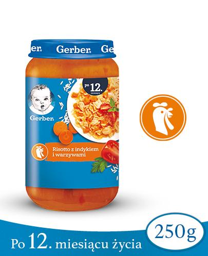 GERBER JUNIOR Obiadek risotto z indykiem i warzywami po 12 miesiącu - 250 g zdjęcie